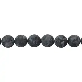 Cuentas de piedras preciosas, Gabbro (MerlinitaMística), mate, 10mm | Marco Schreier