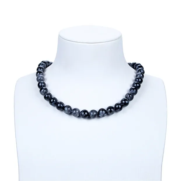 Strang Kugeln, Gabbro (Mystic Merlinite), 10mm | Marco Schreier