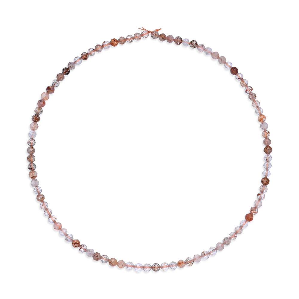 Cuentas de piedras preciosas, Cacoxenita, facetada, 04mm (39cm) | Marco Schreier