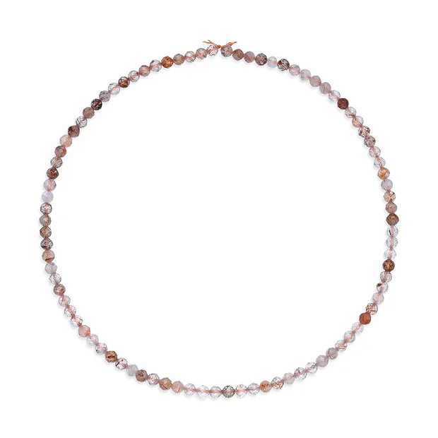 Rang de collier boules, Cacoxénite, à facettes, 04mm (39cm) | Marco Schreier