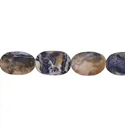 143650303320 Strang Freeform flach, Fluorit-Opal (Tiffany Stone), 30 x 20mm | Marco Schreier