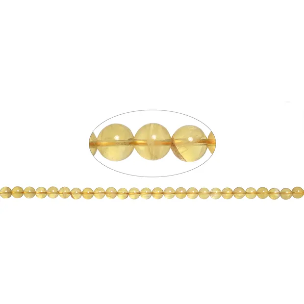 String Beads, Fluorite (yellow), 06mm | wholesale gems, healing stones & jewelry
