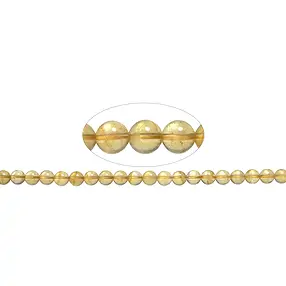 Strang Kugeln, Fluorit (gelb), 08mm | Schreier Edelsteine, Heilsteine & Schmuck