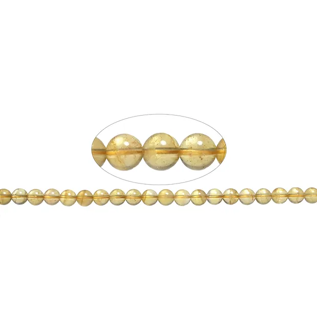 String Beads, Fluorite (yellow), 08mm | wholesale gems, healing stones & jewelry