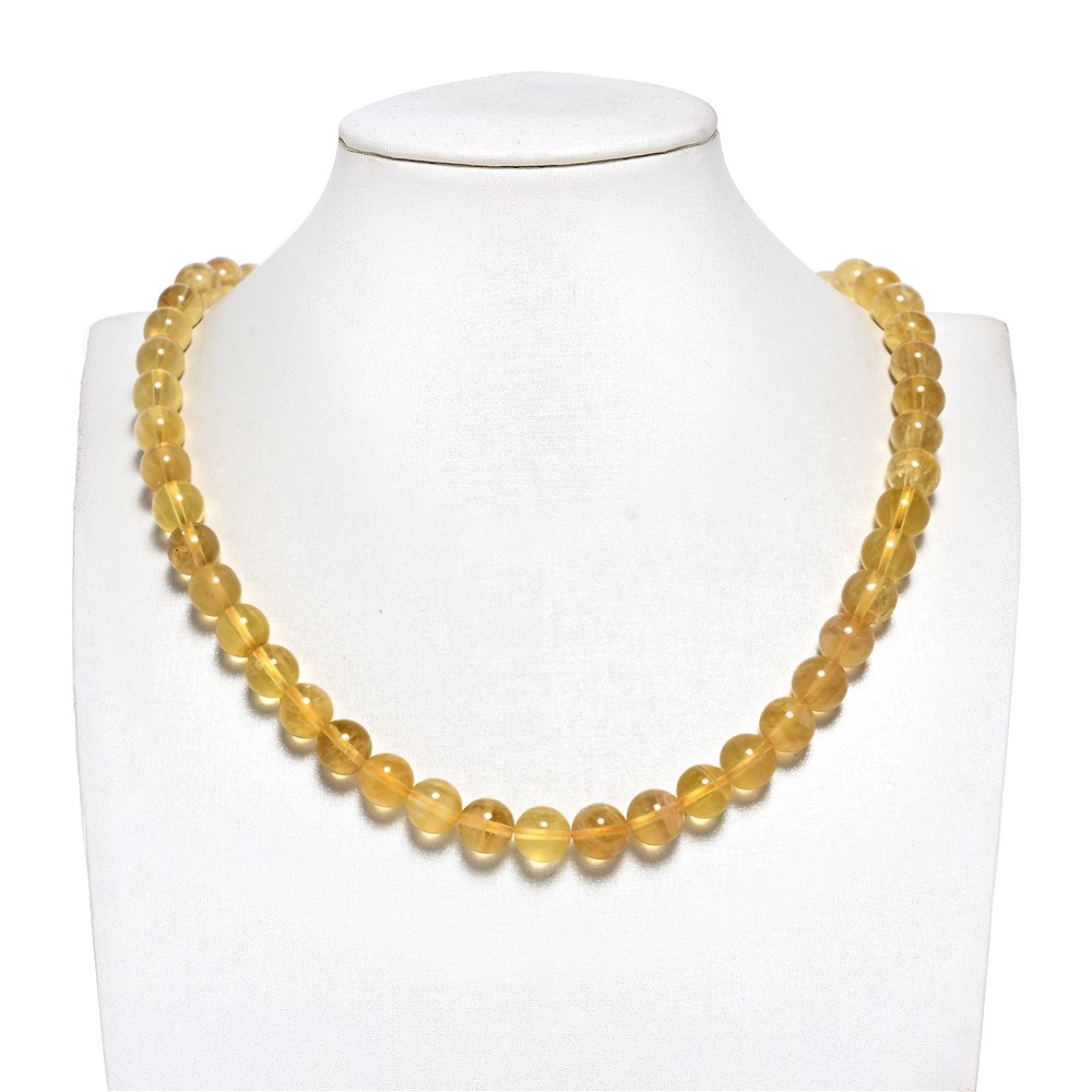 Strang Kugeln, Fluorit (gelb), 10mm | Schreier Edelsteine, Heilsteine & Schmuck