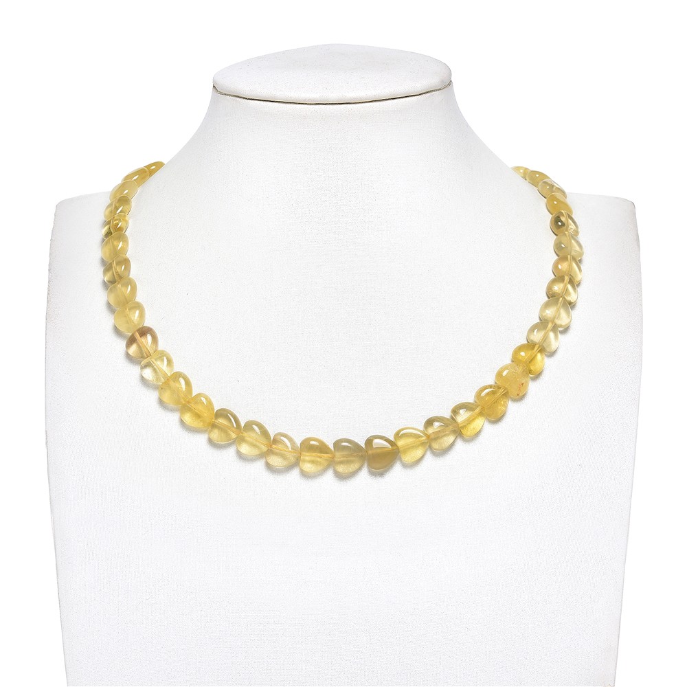 Fili di cuori, Fluorite (gialla), 10 mm (39 cm) | Marco Schreier