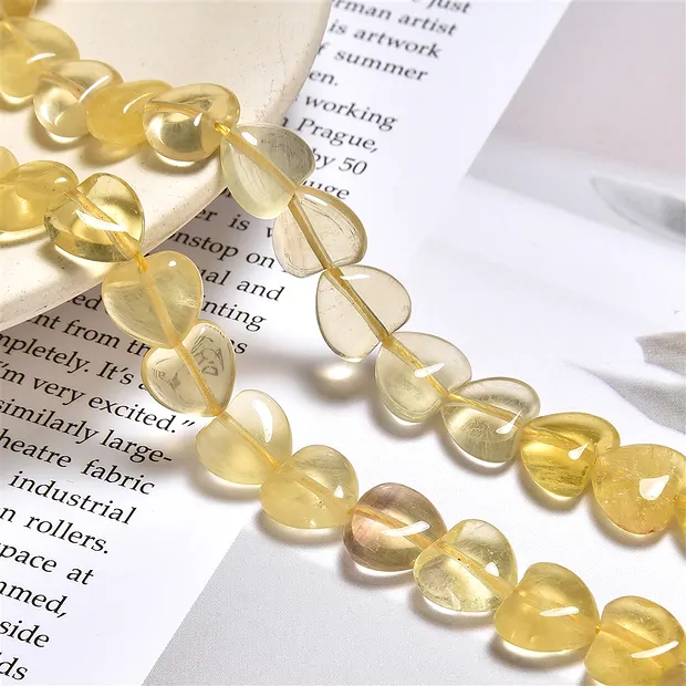 Rangs de colliers, Fluorite (jaune), 10mm (39cm) | Marco Schreier