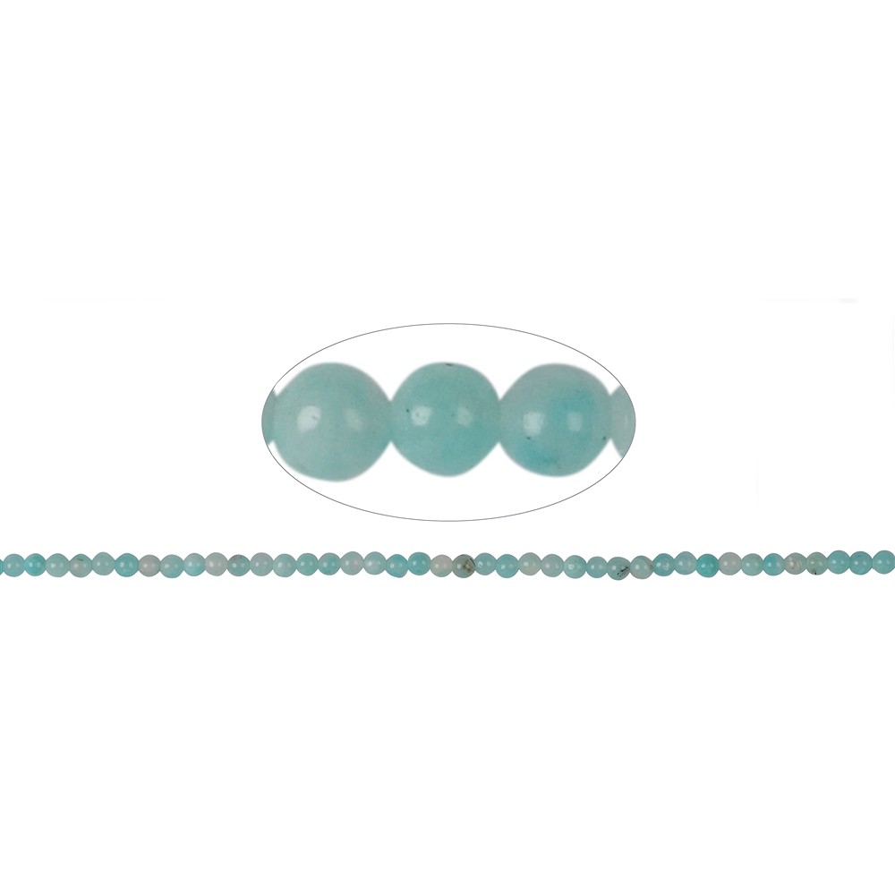 String Beads, Amazonite (light), 03mm | wholesale gems, healing stones & jewelry