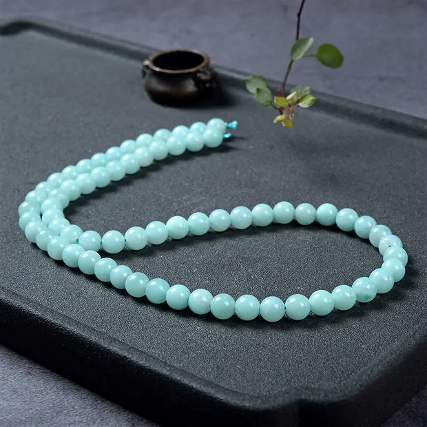 Rang de collier boules, Amazonite (Chine) A, 06mm | Marco Schreier