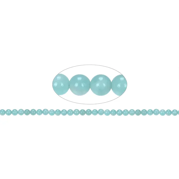 Rang de collier boules, Amazonite (Chine) A, 06mm | Marco Schreier