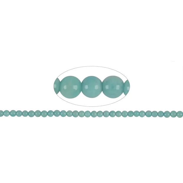 Strang Kugeln, Amazonit (hell) AA, 06mm | GH Edelsteine, Heilsteine & Schmuck