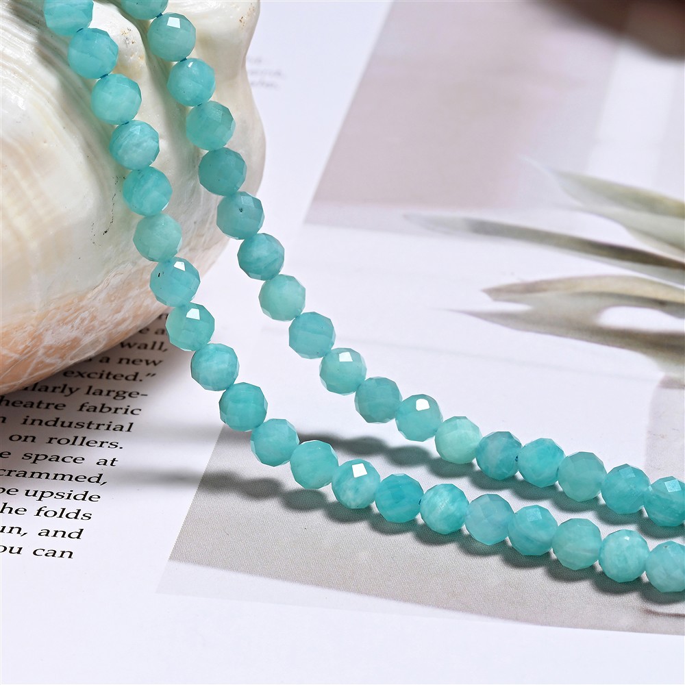 Strang Kugeln, Amazonit (hell), fac. 06mm (39cm) | Marco Schreier