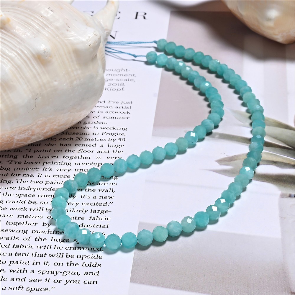 Strang Kugeln, Amazonit (hell), fac. 06mm (39cm) | Marco Schreier