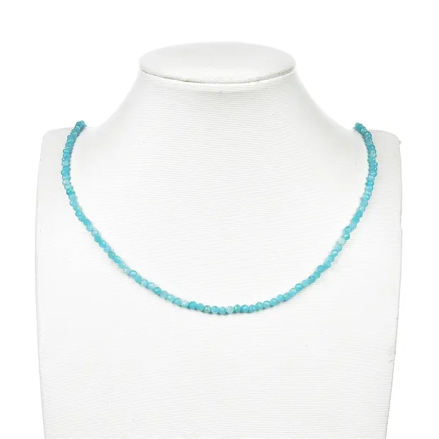 Strang Kugeln, Amazonit, facettiert, 03mm | GH Edelsteine, Heilsteine & Schmuck