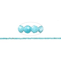 143690103621 Rang de collier boules, Amazonite, à facettes, 03mm | Marco Schreier