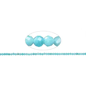 Rang de collier boules, Amazonite, à facettes, 03mm | Marco Schreier