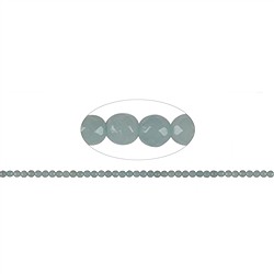 143690104820 Rang de colliers boules, Amazonite (claire), à facettes, 03mm (39cm) | Marco Schreier