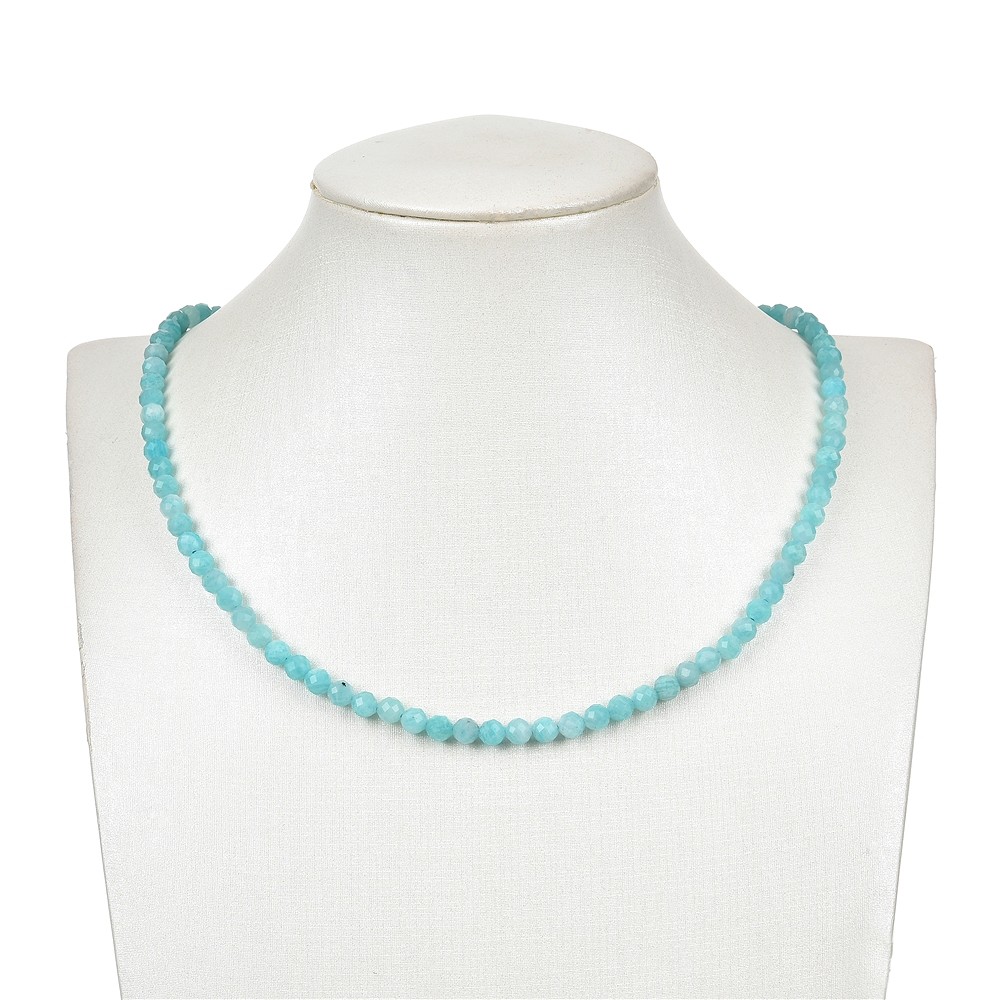 Cuentas de piedras preciosas, Amazonita (clara), facetada, 05mm | Marco Schreier