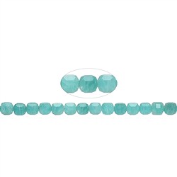 143690210420 Strand cube, Amazonite, 08 x 08 x 08mm, faceted | gems, healing stones & jewelry