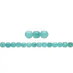 143690210420 Strand cube, Amazonite, 08 x 08 x 08mm, faceted | gems, healing stones & jewelry