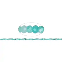 143690300220 Strang Button, Amazonit (hell), facettiert, 02 x 03mm | Marco Schreier
