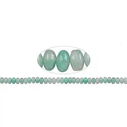 143690300221 Strang Button, Amazonit (hell), 03 x 06mm | GH Edelsteine, Heilsteine & Schmuck