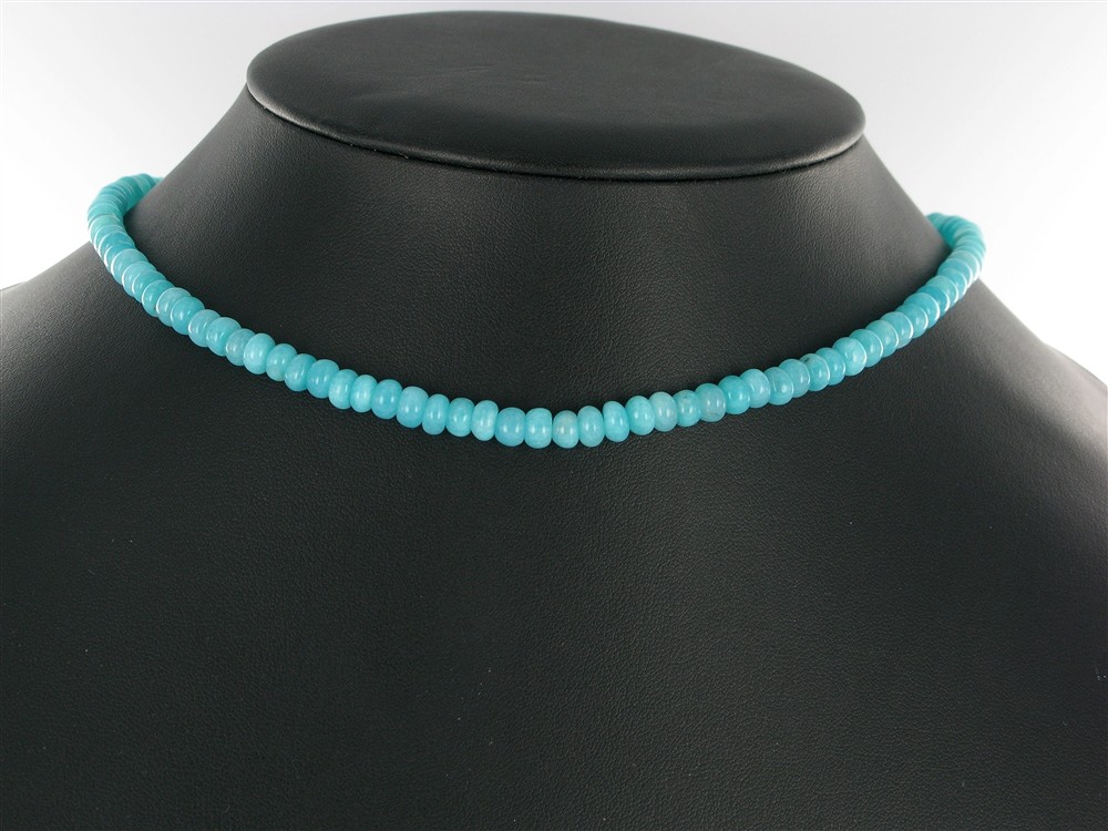 Button strand, Amazonite AA, 03 x 06mm | Schreier gems, healing stones & jewelry