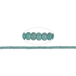 143690300226 Button strand, Amazonite AA, 03 x 06mm | Schreier gems, healing stones & jewelry