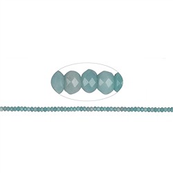 143690304521 Button strand, Amazonite (light), faceted, 03 x 05mm | Marco Schreier
