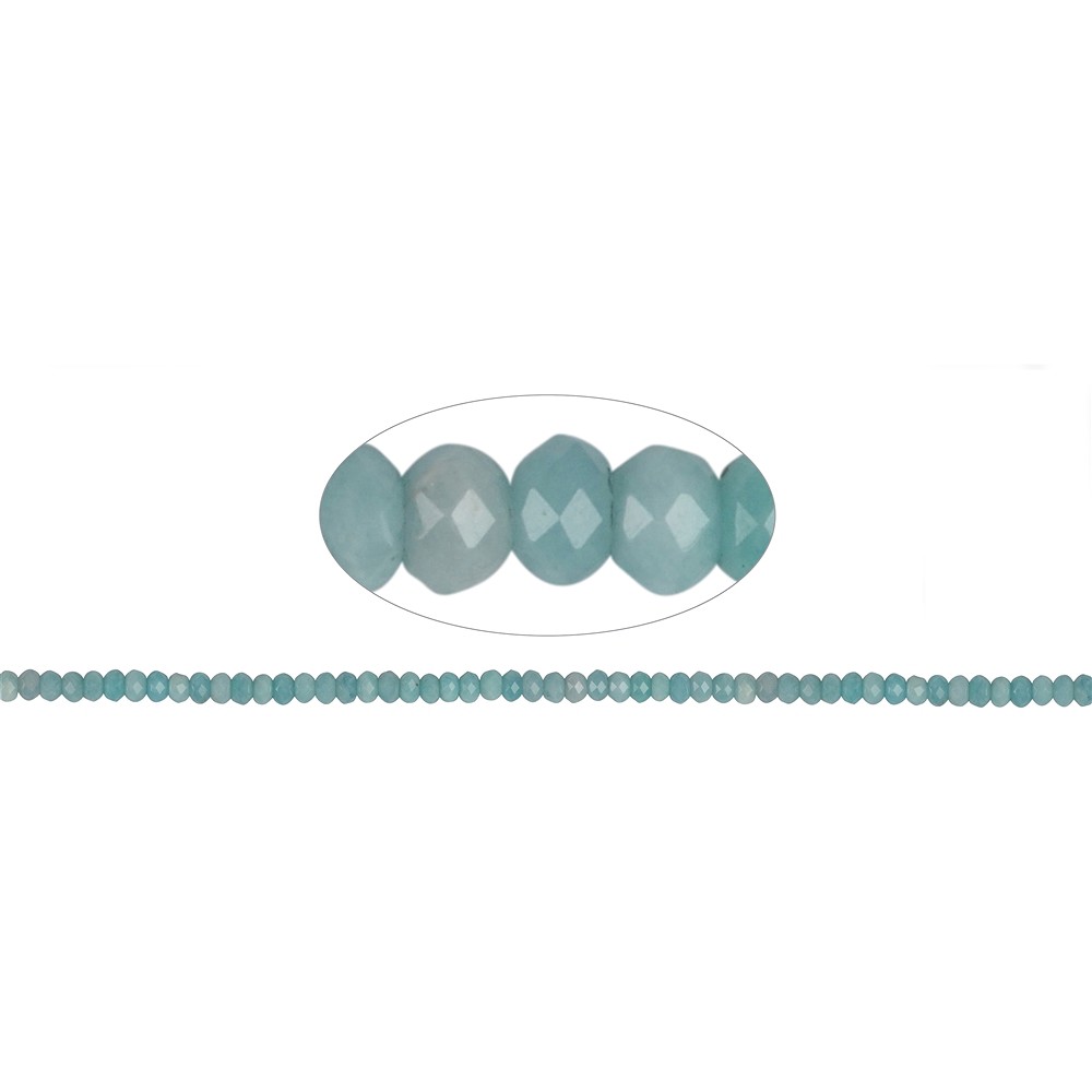 Rang de colliers, Amazonite (claire), &#xE0; facettes, 03 x 05mm | Marco Schreier