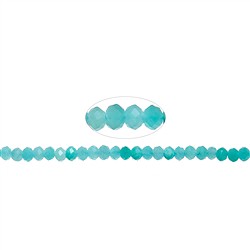 143690304526 Strang Button, Amazonit (hell) extra, facettiert, 03 x 05mm (39cm) | Marco Schreier