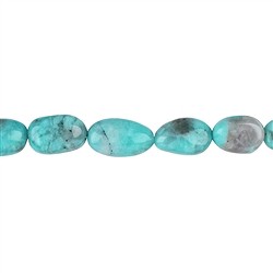 143690600022 Rang de colliers Nuggets, Amazonite (Pérou), 20-25 x 15mm | Marco Schreier