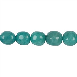143690604625 Rang de colliers Nuggets, Amazonite AA, 13-15 x 10-13mm | Marco Schreier