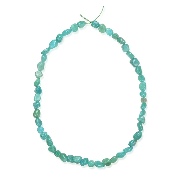 Rang de colliers Nuggets, Amazonite (foncé), 08 x 10mm (37cm) | Marco Schreier