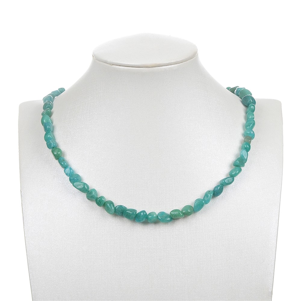 Tiras de pepitas, Amazonita (oscura), 08 x 10mm (37cm) | Marco Schreier