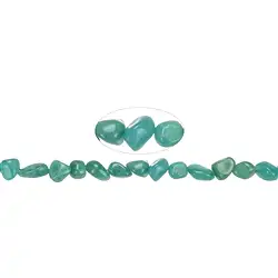 143690605721 Strand of nuggets, Amazonite (dark), 08 x 10mm (37cm) | Marco Schreier