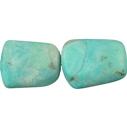 143690606915 Tiras de pepitas "Trapezium", amazonita A, mate, 28 - 33mm | Marco Schreier