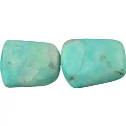 143690606915 Strand of nuggets "Trapezoid", Amazonite A, matt, 28 - 33mm | Marco Schreier