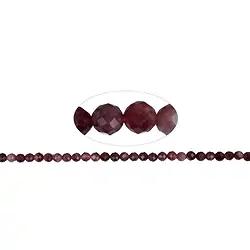 143720109520 Strang Kugeln, Turmalin (rosa), facettiert, 05mm (39cm) | Marco Schreier