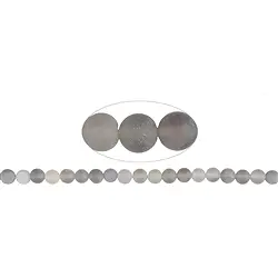 143850100711 String Beads, Agate (Druzy) gray, 08mm, matt | wholesaler gems & healing stones