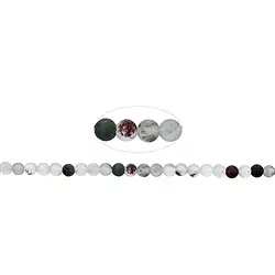 143860100310 Strang Kugeln, Inklusenquarz, matt, 04mm | GH Edelsteine, Heilsteine & Schmuck