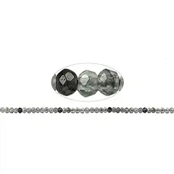 143860318020 Button strand, inclusive quartz, faceted, 02 x 03mm | Marco Schreier