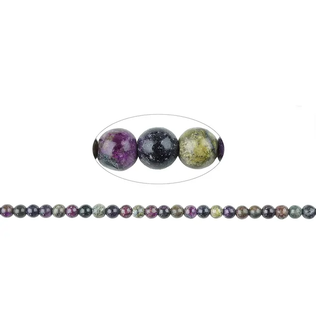 Strang Kugeln, Stichtit in Matrix, 05mm | GH Edelsteine, Heilsteine & Schmuck