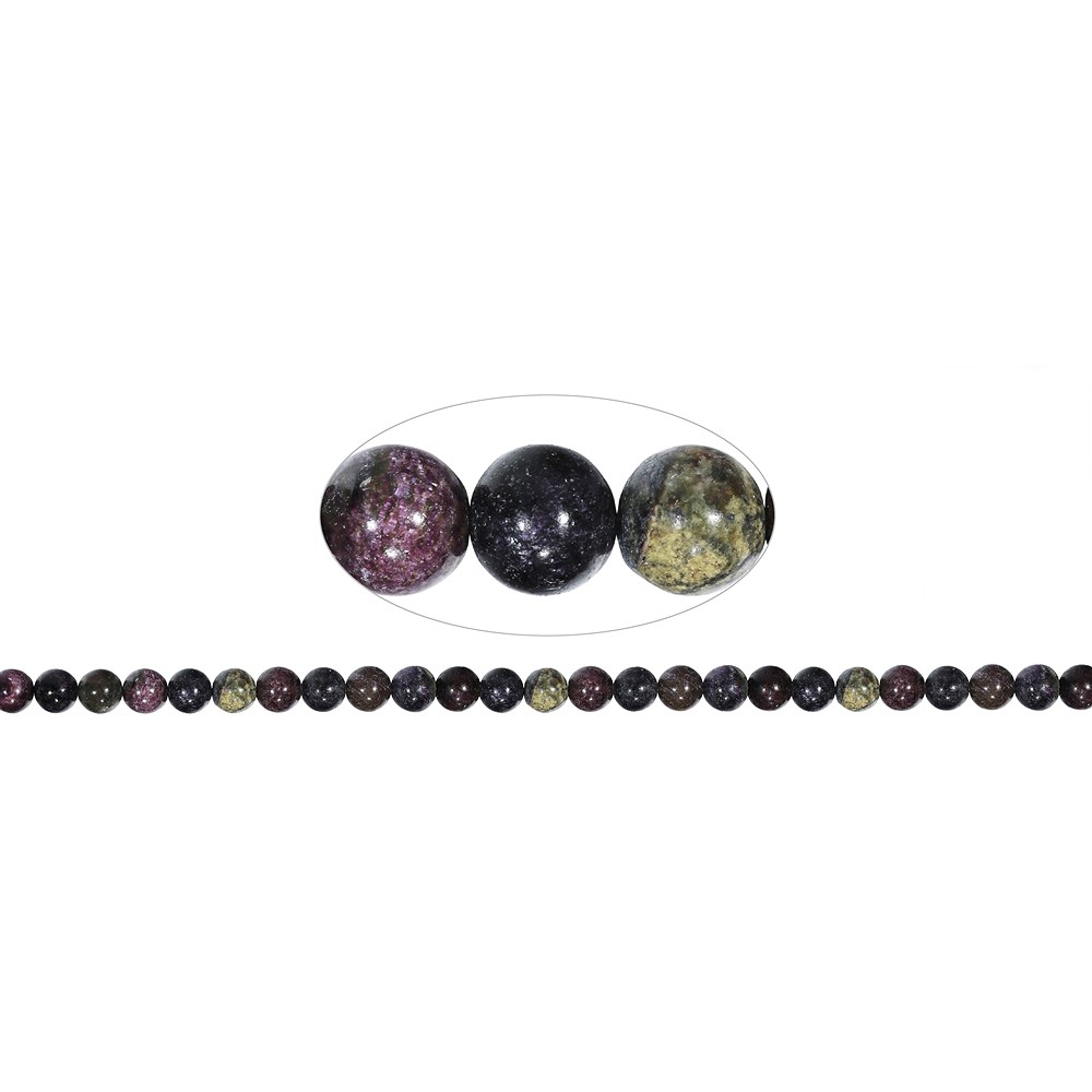 Cuentas de piedras preciosas, estiquita en matriz, 08mm | Marco Schreier