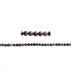 143890100821 Strang Kugeln, Stichtit in Matrix, 09-09,5mm | Edelsteine, Heilsteine & Schmuck