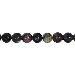 143890100921 String Beads, stichtite in matrix, 10mm | wholesaler gems & healing stones