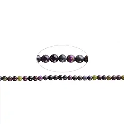 143890106621 String Beads, stichtite in matrix, 07.5mm | wholesaler gems & healing stones