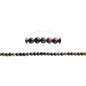 Strang Kugeln, Stichtit in Matrix, 07,5mm | GH Edelsteine, Heilsteine & Schmuck