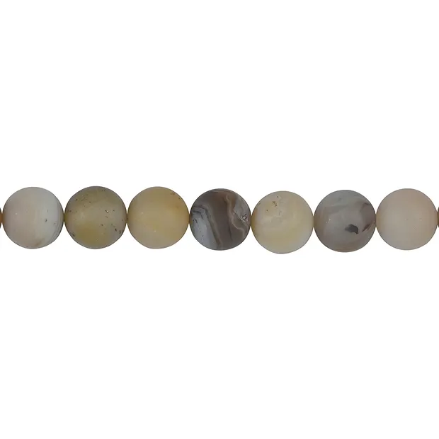 Strang Kugeln, Achat (Montana-Achat) matt, 14mm (38cm) | Marco Schreier