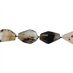 143971416420 Rang de colliers Nuggets, Agate (Agate de Montana), facettes grossières, 18-23 x 13-15cm | Marco Schreier